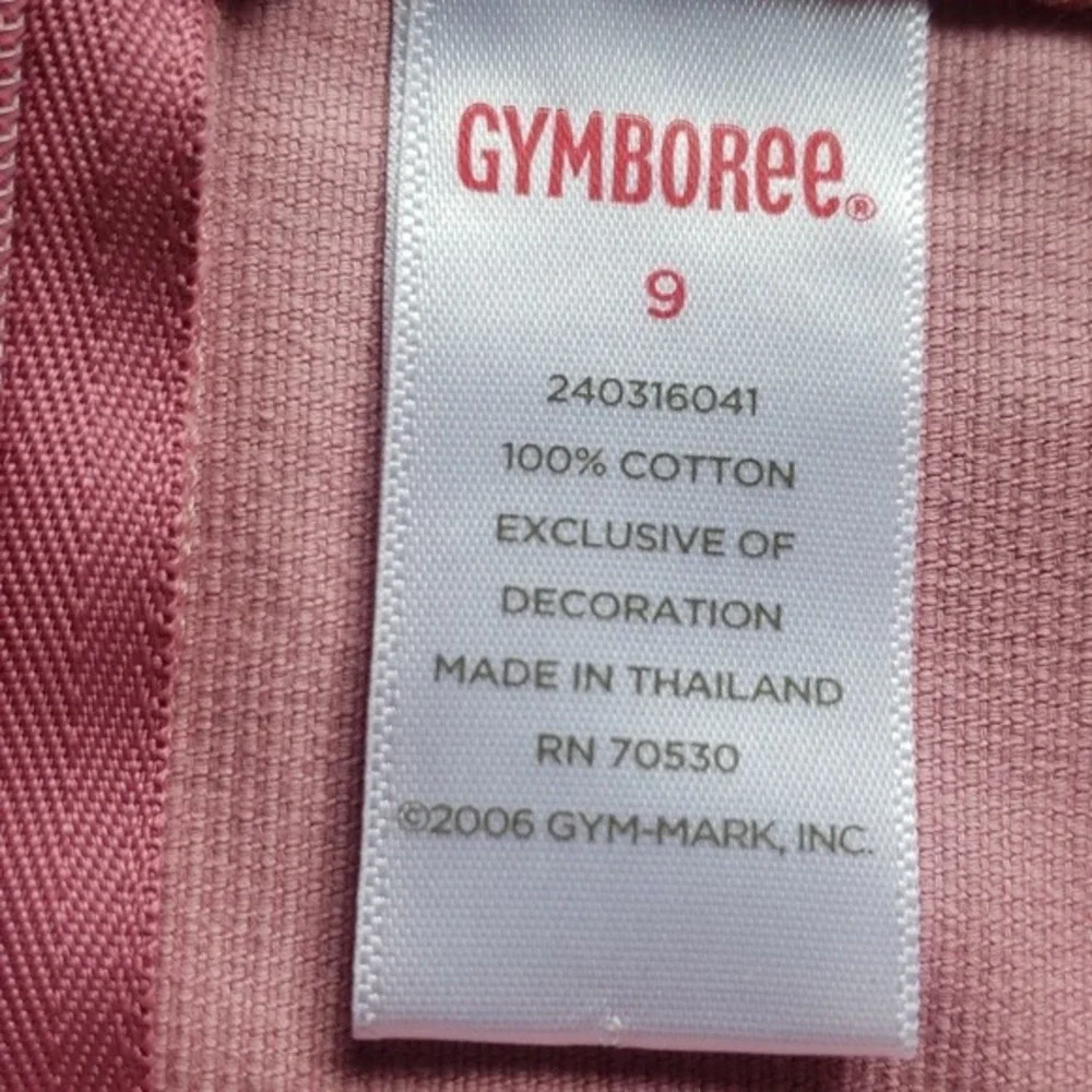 Gymboree Girls‎ Pink Corduroy Floral Embroidered Adj Waist Skirt Size 9 NWT